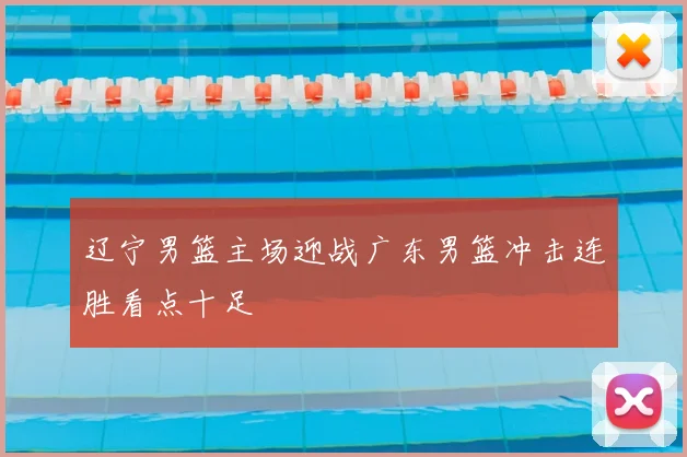 辽宁男篮主场迎战广东男篮冲击连胜看点十足
